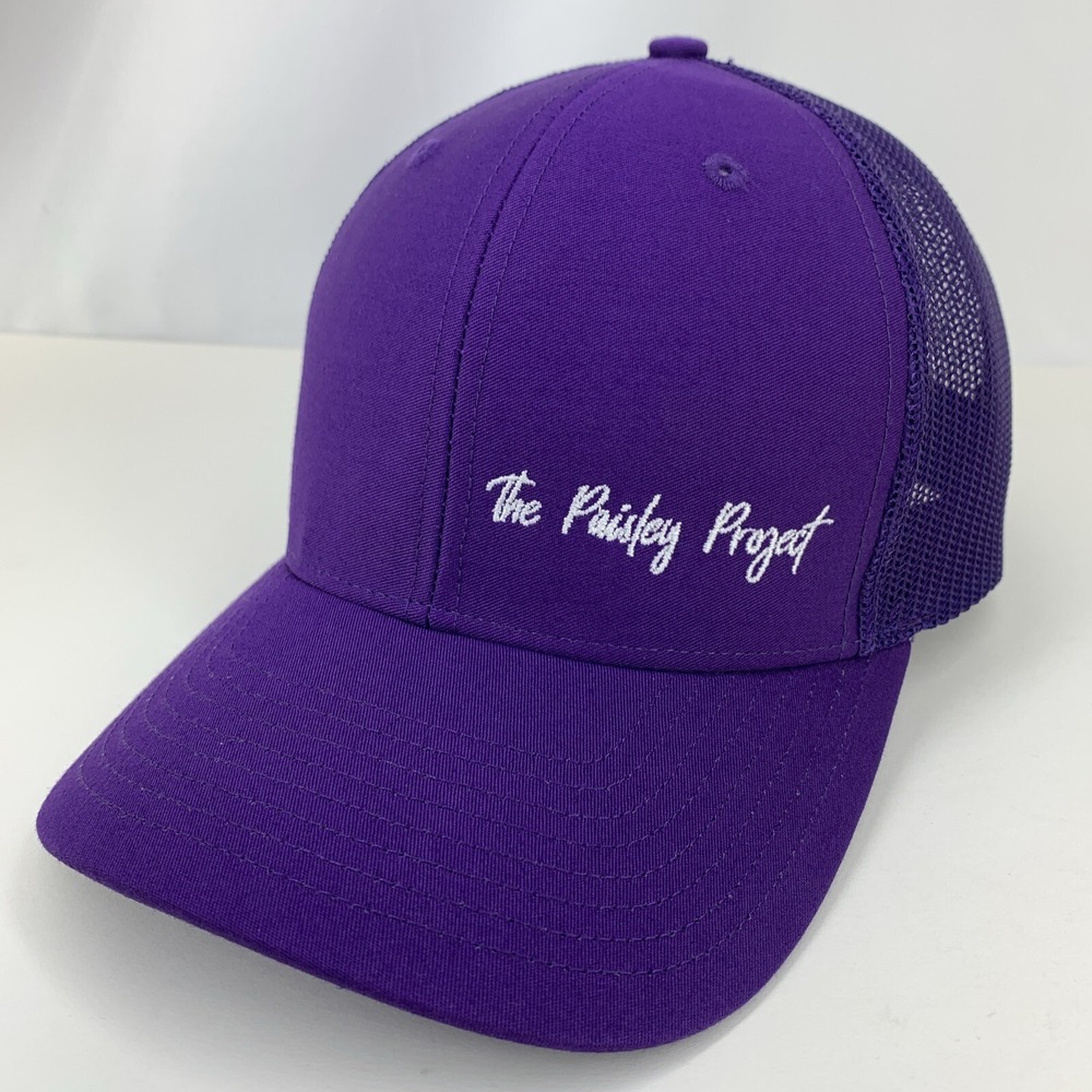 The Paisley Project Hat Purple Mesh Adjustable Snapback Richardson Trucker Cap